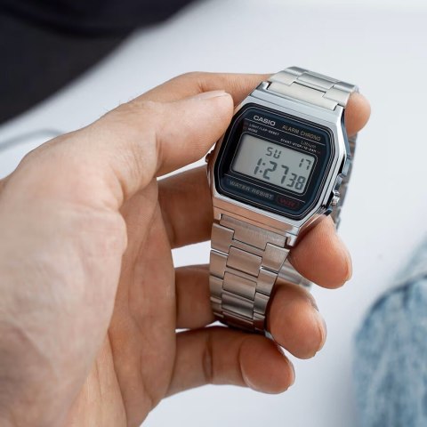 ZEGAREK MĘSKI CASIO A158WA-1D VINTAGE RETRO + BOX ZEGAREK MĘSKI CASIO A158WA-1D VINTAGE RETRO + BOX