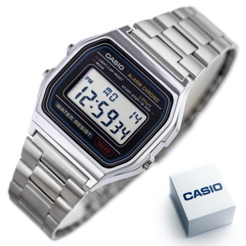 ZEGAREK MĘSKI CASIO A158WA-1D VINTAGE RETRO + BOX ZEGAREK MĘSKI CASIO A158WA-1D VINTAGE RETRO + BOX