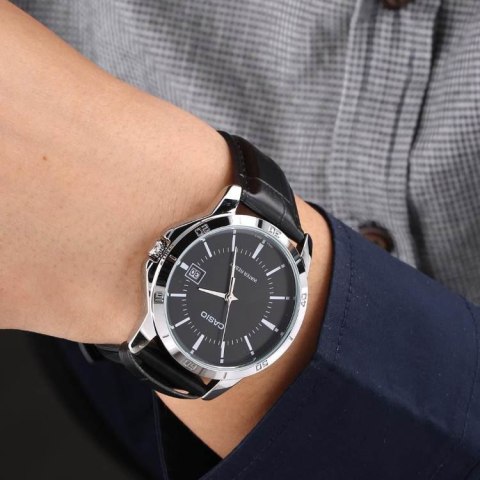 ZEGAREK MĘSKI CASIO MTP-V004L - 1A (zd046e) + BOX ZEGAREK MĘSKI CASIO MTP-V004L - 1A (zd046e) + BOX
