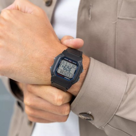 ZEGAREK MĘSKI CASIO W-800H-1A (zd100a) - KLASYKA + BOX ZEGAREK MĘSKI CASIO W-800H-1A (zd100a) - KLASYKA + BOX