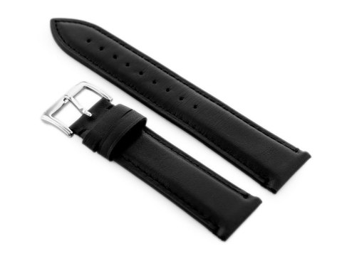 Pasek skórzany do zegarka W89 czarny - 22mm Pasek skórzany do zegarka W89 czarny - 22mm
