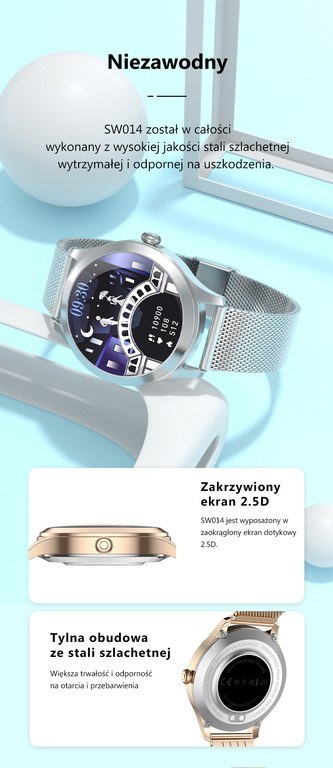 SMARTWATCH DAMSKI G. Rossi SW014-2 rosegold (sg009b) SMARTWATCH DAMSKI G. Rossi SW014-2 rosegold (sg009b)