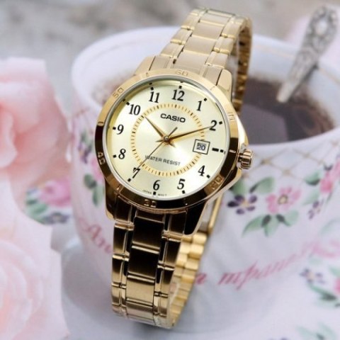ZEGAREK DAMSKI CASIO LTP-V004G-9B (zd568c) + BOX ZEGAREK DAMSKI CASIO LTP-V004G-9B (zd568c) + BOX