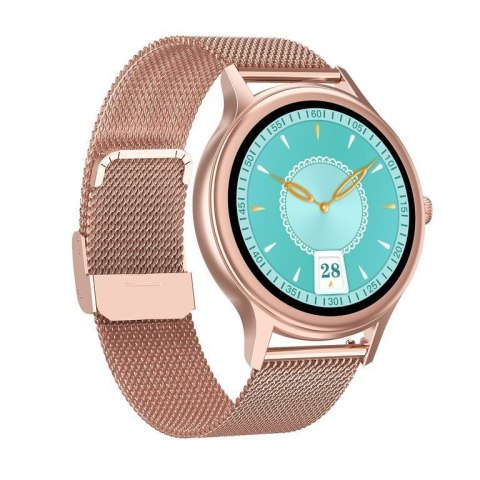 SMARTWATCH DAMSKI PACIFIC 18-2 - BRANSOLETA + PASEK: Rosegold / Biały (sy015b) SMARTWATCH DAMSKI PACIFIC 18-2 - BRANSOLETA + PASEK: Rosegold / Biały (sy015b)