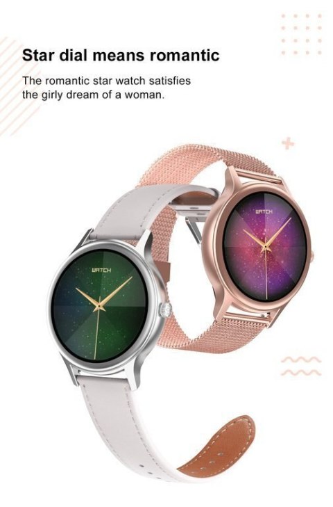 SMARTWATCH DAMSKI PACIFIC 18-2 - BRANSOLETA + PASEK: Rosegold / Biały (sy015b) SMARTWATCH DAMSKI PACIFIC 18-2 - BRANSOLETA + PASEK: Rosegold / Biały (sy015b)