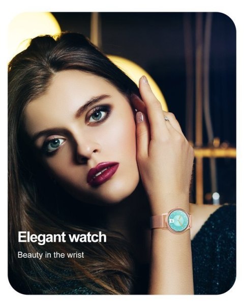 SMARTWATCH DAMSKI PACIFIC 18-2 - BRANSOLETA + PASEK: Rosegold / Biały (sy015b) SMARTWATCH DAMSKI PACIFIC 18-2 - BRANSOLETA + PASEK: Rosegold / Biały (sy015b)