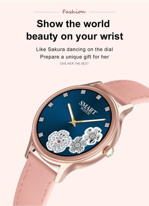 SMARTWATCH DAMSKI PACIFIC 18-2 - BRANSOLETA + PASEK: Rosegold / Biały (sy015b) SMARTWATCH DAMSKI PACIFIC 18-2 - BRANSOLETA + PASEK: Rosegold / Biały (sy015b)