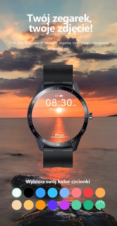 SMARTWATCH MĘSKI G. Rossi SW018-4 black/red (sg012d) WŁASNE TARCZE SMARTWATCH MĘSKI G. Rossi SW018-4 black/red (sg012d) WŁASNE TARCZE