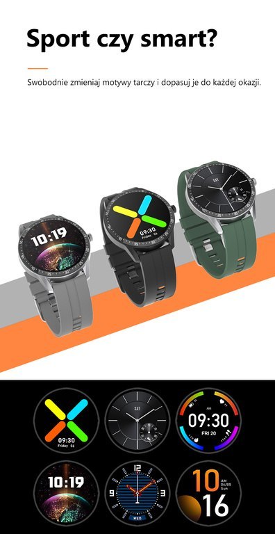SMARTWATCH MĘSKI G. Rossi SW018-5 black/blue (sg012e) WŁASNE TARCZE SMARTWATCH MĘSKI G. Rossi SW018-5 black/blue (sg012e) WŁASNE TARCZE