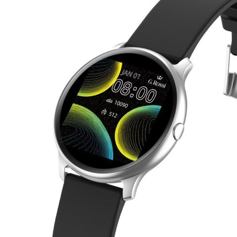 SMARTWATCH UNISEX G. Rossi SW010-13 silver/black (sg005m) SMARTWATCH UNISEX G. Rossi SW010-13 silver/black (sg005m)