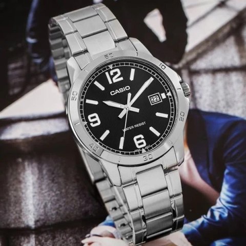 ZEGAREK MĘSKI CASIO MTP-V004D-1B2 (zd047f) + BOX ZEGAREK MĘSKI CASIO MTP-V004D-1B2 (zd047f) + BOX
