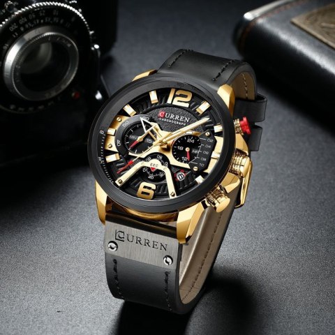 ZEGAREK MĘSKI CURREN 8329 (zc027b) - CHRONOGRAF + BOX ZEGAREK MĘSKI CURREN 8329 (zc027b) - CHRONOGRAF + BOX