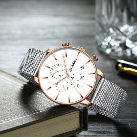 ZEGAREK MĘSKI CURREN 8339 (zc015b) - CHRONOGRAF ZEGAREK MĘSKI CURREN 8339 (zc015b) - CHRONOGRAF