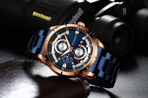 ZEGAREK MĘSKI CURREN 8360 (zc020d) - CHRONOGRAF ZEGAREK MĘSKI CURREN 8360 (zc020d) - CHRONOGRAF