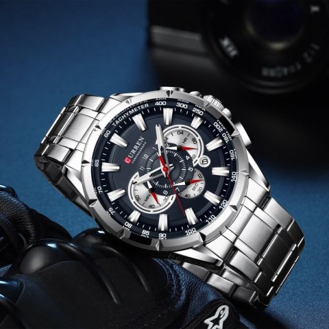 ZEGAREK MĘSKI CURREN 8363 (zc018a) - CHRONOGRAF ZEGAREK MĘSKI CURREN 8363 (zc018a) - CHRONOGRAF