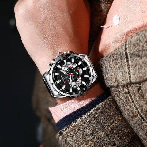 ZEGAREK MĘSKI CURREN 8363 (zc018b) - CHRONOGRAF ZEGAREK MĘSKI CURREN 8363 (zc018b) - CHRONOGRAF