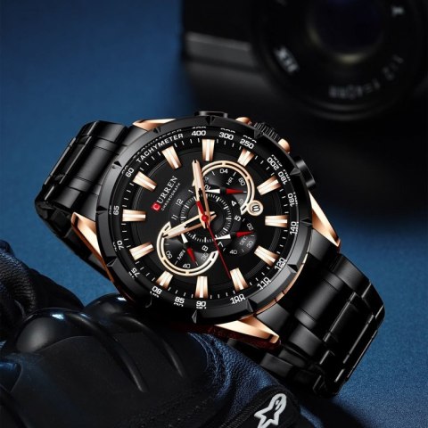 ZEGAREK MĘSKI CURREN 8363 (zc018c) - CHRONOGRAF ZEGAREK MĘSKI CURREN 8363 (zc018c) - CHRONOGRAF