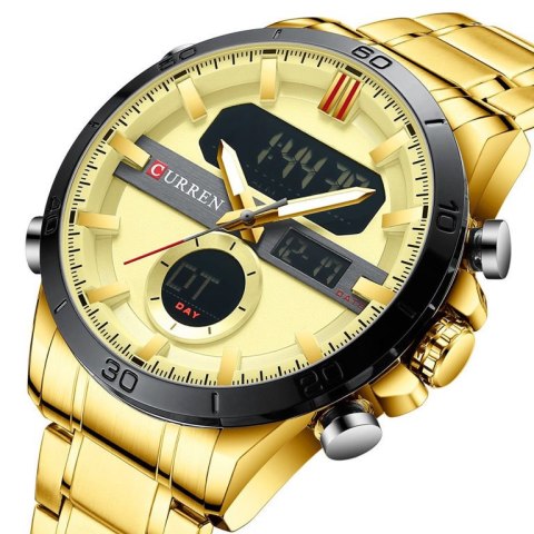 ZEGAREK MĘSKI CURREN 8384 (zc023b) -DUAL TIME +BOX ZEGAREK MĘSKI CURREN 8384 (zc023b) -DUAL TIME +BOX