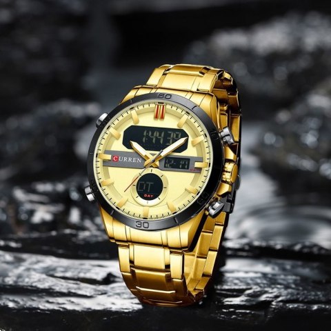 ZEGAREK MĘSKI CURREN 8384 (zc023b) -DUAL TIME +BOX ZEGAREK MĘSKI CURREN 8384 (zc023b) -DUAL TIME +BOX