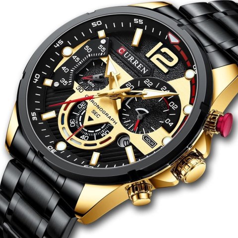 ZEGAREK MĘSKI CURREN 8395 (zc019d) - CHRONOGRAF ZEGAREK MĘSKI CURREN 8395 (zc019d) - CHRONOGRAF