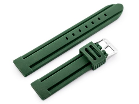 Pasek gumowy do zegarka U09 - zielony - 20mm Pasek gumowy do zegarka U09 - zielony - 20mm