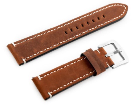 Pasek skórzany do zegarka W72 - mahoń. brąz - 20mm Pasek skórzany do zegarka W72 - mahoń. brąz - 20mm