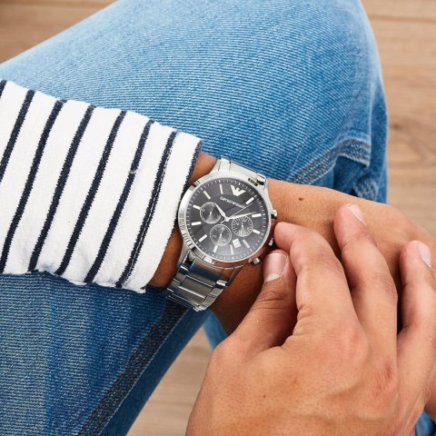 ZEGAREK MĘSKI EMPORIO ARMANI AR2434 - RENATO + BOX ZEGAREK MĘSKI EMPORIO ARMANI AR2434 - RENATO + BOX