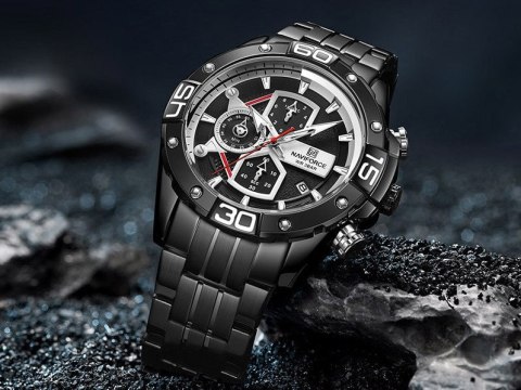 ZEGAREK MĘSKI NAVIFORCE NF8018 - CHRONOGRAF (zn122b) + BOX ZEGAREK MĘSKI NAVIFORCE NF8018 - CHRONOGRAF (zn122b) + BOX