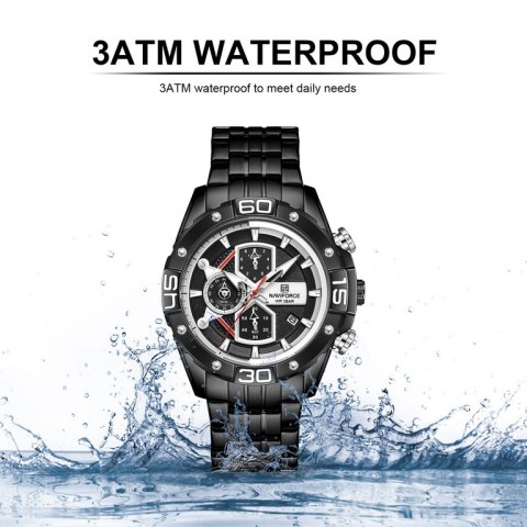 ZEGAREK MĘSKI NAVIFORCE NF8018 - CHRONOGRAF (zn122b) + BOX ZEGAREK MĘSKI NAVIFORCE NF8018 - CHRONOGRAF (zn122b) + BOX