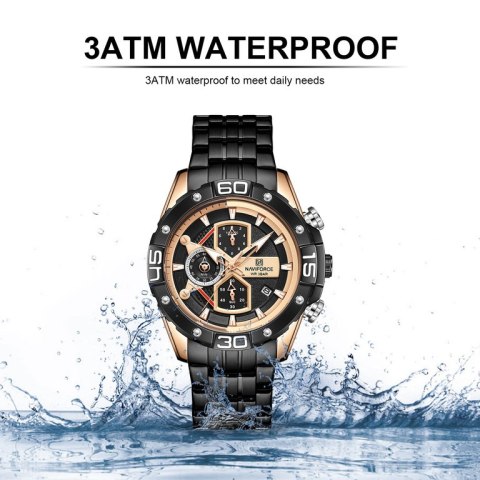 ZEGAREK MĘSKI NAVIFORCE NF8018 - CHRONOGRAF (zn122c) + BOX ZEGAREK MĘSKI NAVIFORCE NF8018 - CHRONOGRAF (zn122c) + BOX
