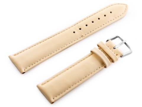 Pasek skórzany do zegarka W83L - beżowy - 22mm Pasek skórzany do zegarka W83L - beżowy - 22mm