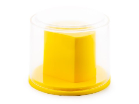 Prezentowe pudełko na zegarek - plastikowe żółte Prezentowe pudełko na zegarek - plastikowe żółte