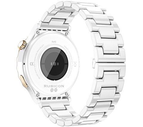 SMARTWATCH DAMSKI Rubicon RNCE92 - WYKONYWANIE POŁĄCZEŃ, CERAMIKA (sr038d) SMARTWATCH DAMSKI Rubicon RNCE92 - WYKONYWANIE POŁĄCZEŃ, CERAMIKA (sr038d)