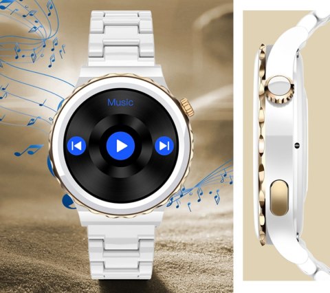 SMARTWATCH DAMSKI Rubicon RNCE92 - WYKONYWANIE POŁĄCZEŃ, CERAMIKA (sr038d) SMARTWATCH DAMSKI Rubicon RNCE92 - WYKONYWANIE POŁĄCZEŃ, CERAMIKA (sr038d)