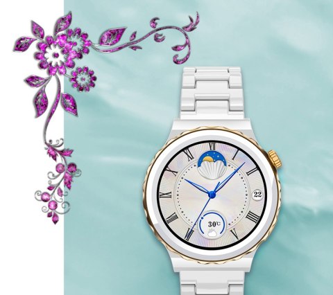 SMARTWATCH DAMSKI Rubicon RNCE92 - WYKONYWANIE POŁĄCZEŃ, CERAMIKA (sr038d) SMARTWATCH DAMSKI Rubicon RNCE92 - WYKONYWANIE POŁĄCZEŃ, CERAMIKA (sr038d)