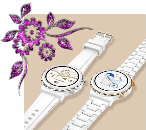SMARTWATCH DAMSKI Rubicon RNCE92 - WYKONYWANIE POŁĄCZEŃ, CERAMIKA (sr038d) SMARTWATCH DAMSKI Rubicon RNCE92 - WYKONYWANIE POŁĄCZEŃ, CERAMIKA (sr038d)