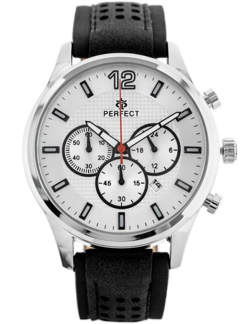 ZEGAREK MĘSKI PERFECT CH01L - CHRONOGRAF (zp354a) + BOX ZEGAREK MĘSKI PERFECT CH01L - CHRONOGRAF (zp354a) + BOX