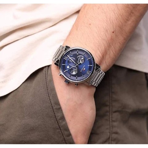 ZEGAREK MĘSKI TOMMY HILFIGER 1710409 EVAN (zf033b) + BOX ZEGAREK MĘSKI TOMMY HILFIGER 1710409 EVAN (zf033b) + BOX