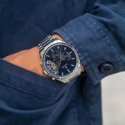 ZEGAREK MĘSKI TOMMY HILFIGER 1710448 BAKER (zf053a ZEGAREK MĘSKI TOMMY HILFIGER 1710448 BAKER (zf053a