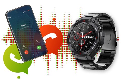 SMARTWATCH MĘSKI GRAVITY GT7-2 - WYKONYWANIE POŁĄCZEŃ (sg016b) SMARTWATCH MĘSKI GRAVITY GT7-2 - WYKONYWANIE POŁĄCZEŃ (sg016b)