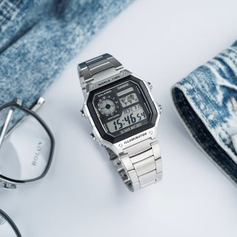 ZEGAREK MĘSKI CASIO AE-1200WHD-1A (zd159a) + BOX ZEGAREK MĘSKI CASIO AE-1200WHD-1A (zd159a) + BOX