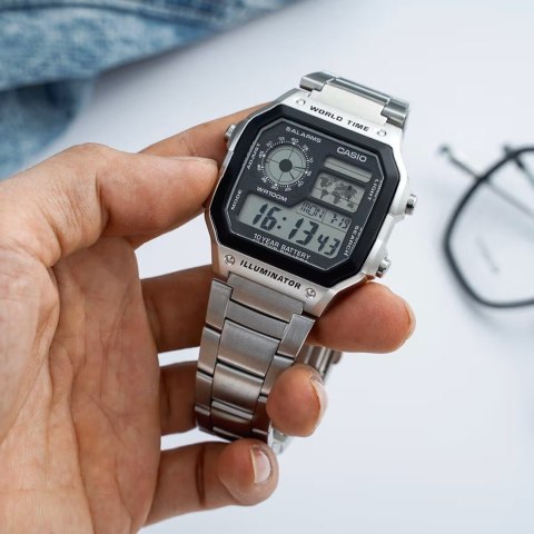 ZEGAREK MĘSKI CASIO AE-1200WHD-1A (zd159a) + BOX ZEGAREK MĘSKI CASIO AE-1200WHD-1A (zd159a) + BOX