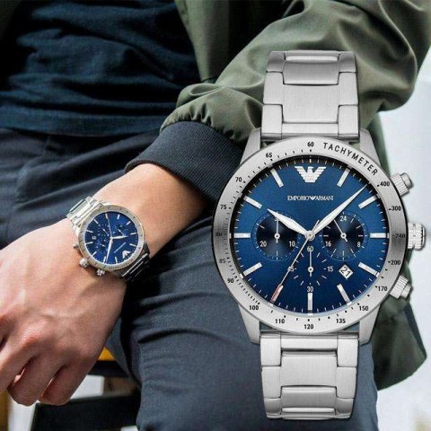 ZEGAREK MĘSKI EMPORIO ARMANI AR11306 - MARIO (zi017b) + BOX ZEGAREK MĘSKI EMPORIO ARMANI AR11306 - MARIO (zi017b) + BOX