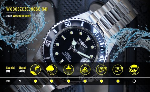 ZEGAREK MĘSKI INVICTA PRO DIVER 26970 - WODOSZCZELNOŚĆ 200m - koperta 40mm ZEGAREK MĘSKI INVICTA PRO DIVER 26970 - WODOSZCZELNOŚĆ 200m - koperta 40mm