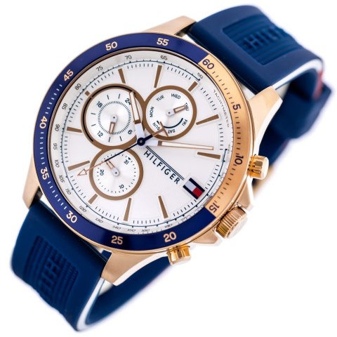 ZEGAREK MĘSKI TOMMY HILFIGER Bank 1791778 (zf064a) + BOX ZEGAREK MĘSKI TOMMY HILFIGER Bank 1791778 (zf064a) + BOX