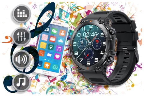 SMARTWATCH MĘSKI Rubicon RNCE95 - WYKONYWANIE POŁĄCZEŃ, PULSOKSYMETR (sr040a) SMARTWATCH MĘSKI Rubicon RNCE95 - WYKONYWANIE POŁĄCZEŃ, PULSOKSYMETR (sr040a)