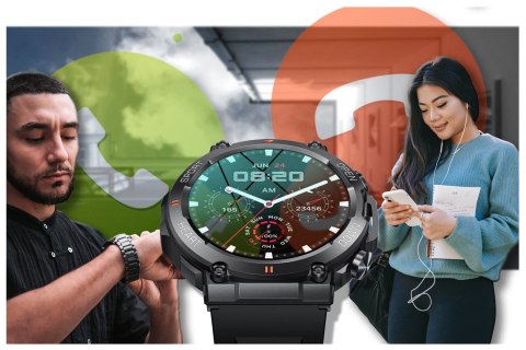 SMARTWATCH MĘSKI Rubicon RNCE95 - WYKONYWANIE POŁĄCZEŃ, PULSOKSYMETR (sr040a) SMARTWATCH MĘSKI Rubicon RNCE95 - WYKONYWANIE POŁĄCZEŃ, PULSOKSYMETR (sr040a)
