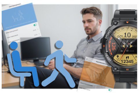 SMARTWATCH MĘSKI Rubicon RNCE95 - WYKONYWANIE POŁĄCZEŃ, PULSOKSYMETR (sr040a) SMARTWATCH MĘSKI Rubicon RNCE95 - WYKONYWANIE POŁĄCZEŃ, PULSOKSYMETR (sr040a)