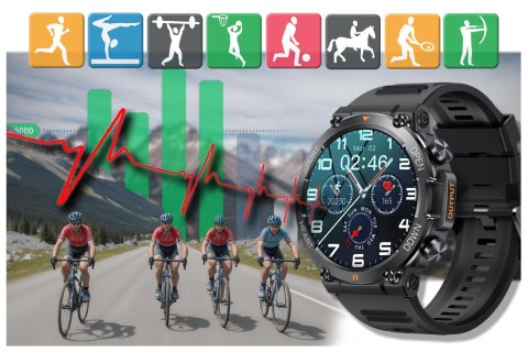 SMARTWATCH MĘSKI Rubicon RNCE95 - WYKONYWANIE POŁĄCZEŃ, PULSOKSYMETR (sr040a) SMARTWATCH MĘSKI Rubicon RNCE95 - WYKONYWANIE POŁĄCZEŃ, PULSOKSYMETR (sr040a)
