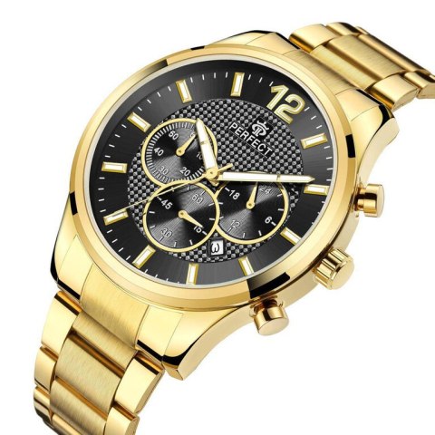 ZEGAREK MĘSKI PERFECT CH01M - CHRONOGRAF (zp355g) + BOX ZEGAREK MĘSKI PERFECT CH01M - CHRONOGRAF (zp355g) + BOX